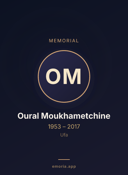 Memorial portrait of Oural Moukhametchine