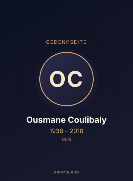 Gedenkportrait von Ousmane Coulibaly
