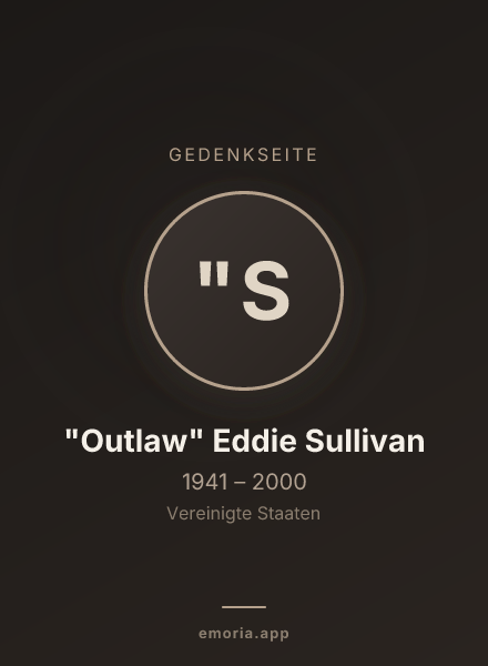 Gedenkportrait von "Outlaw" Eddie Sullivan