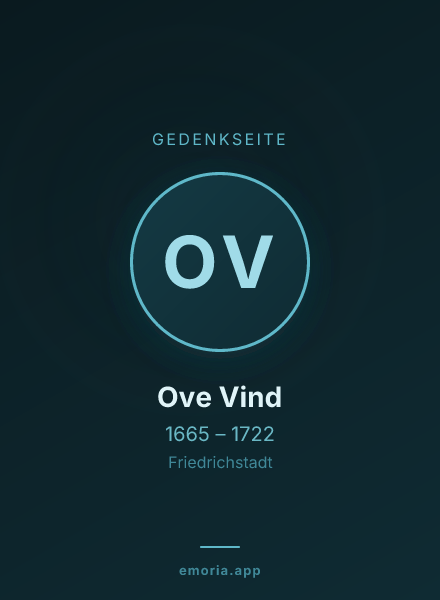 Gedenkportrait von Ove Vind