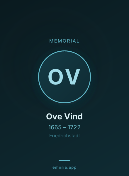 Memorial portrait of Ove Vind