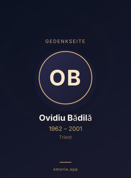 Gedenkportrait von Ovidiu Bădilă
