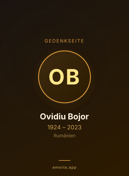 Gedenkportrait von Ovidiu Bojor