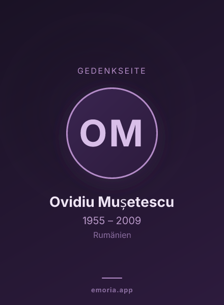 Gedenkportrait von Ovidiu Mușetescu