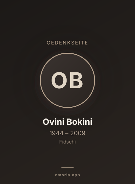 Gedenkportrait von Ovini Bokini