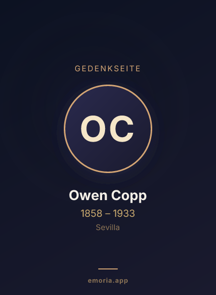 Gedenkportrait von Owen Copp