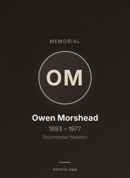 Memorial portrait of Owen Morshead