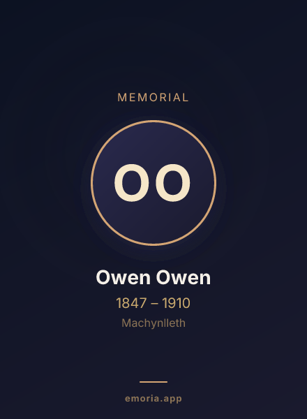 Memorial portrait of Owen Owen