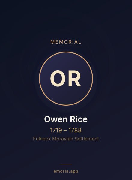 Memorial portrait of Owen Rice