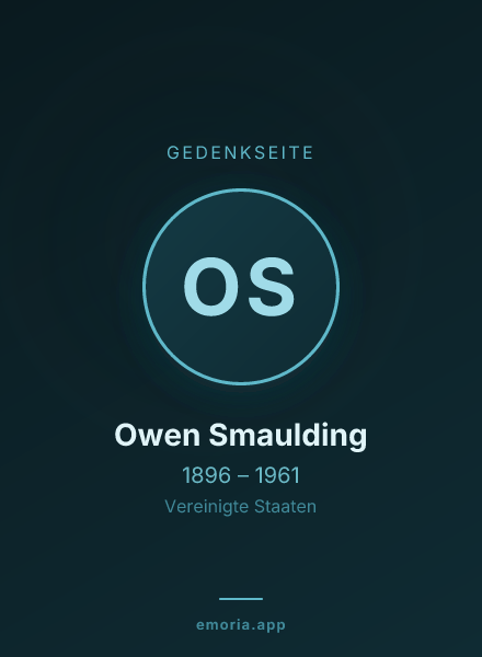 Gedenkportrait von Owen Smaulding
