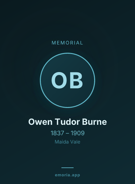 Memorial portrait of Owen Tudor Burne