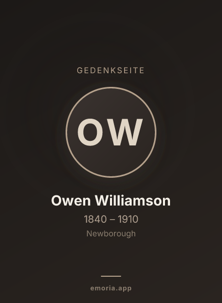 Gedenkportrait von Owen Williamson