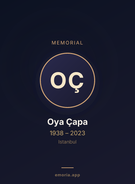 Memorial portrait of Oya Çapa