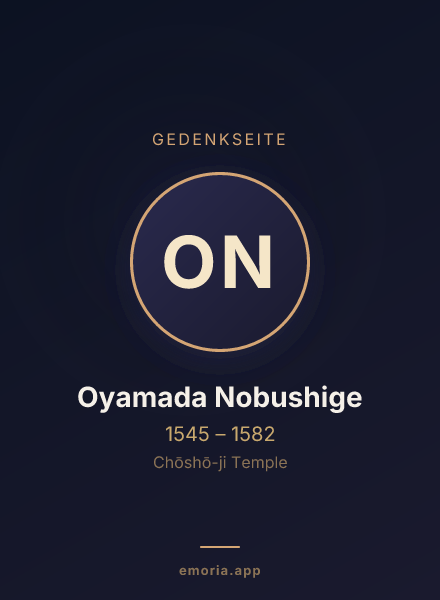 Gedenkportrait von Oyamada Nobushige