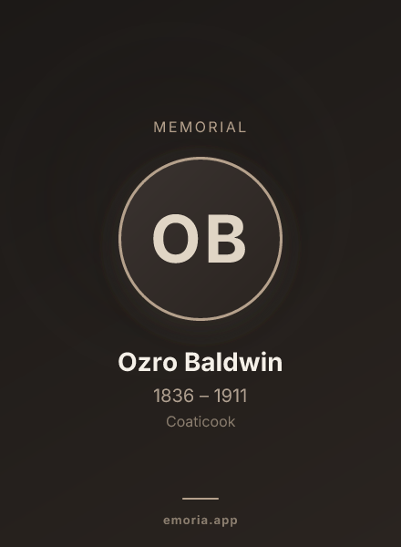 Memorial portrait of Ozro Baldwin