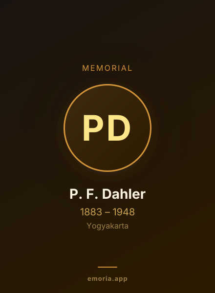 Memorial portrait of P. F. Dahler