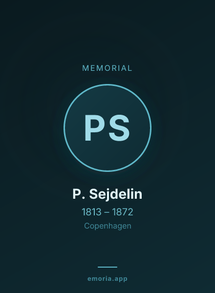 Memorial portrait of P. Sejdelin