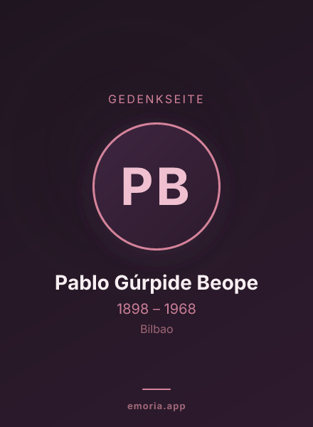 Gedenkportrait von Pablo Gúrpide Beope
