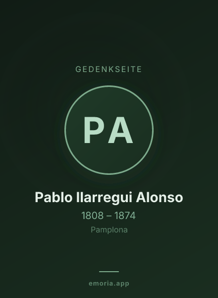 Gedenkportrait von Pablo Ilarregui Alonso
