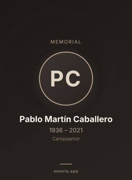 Memorial portrait of Pablo Martín Caballero