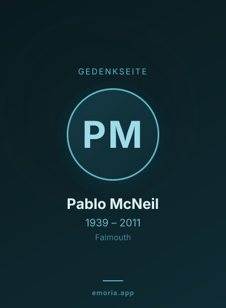 Gedenkportrait von Pablo McNeil