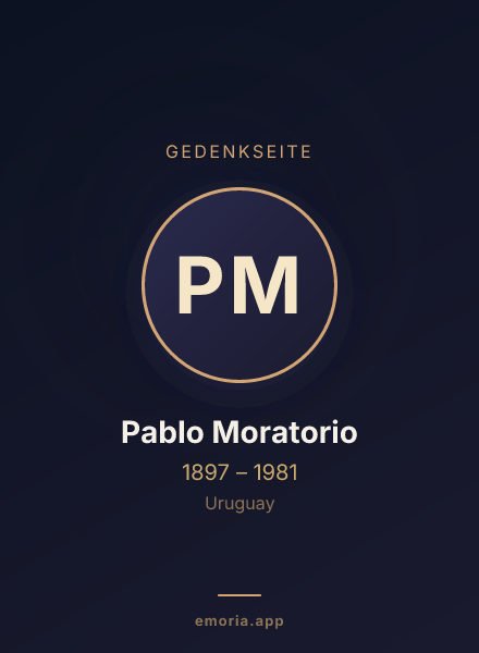 Gedenkportrait von Pablo Moratorio