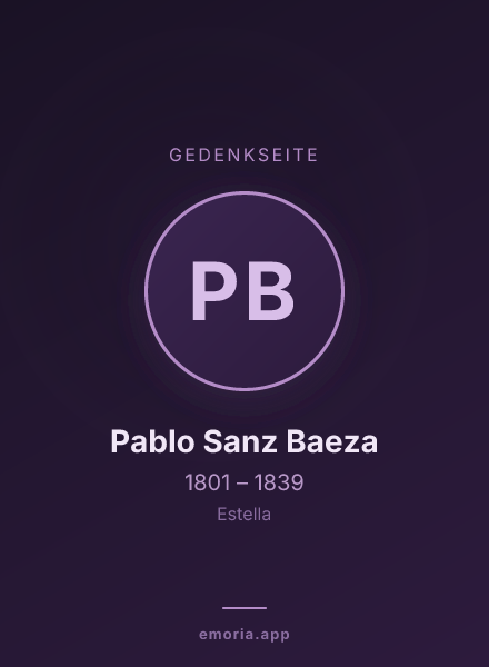 Gedenkportrait von Pablo Sanz Baeza