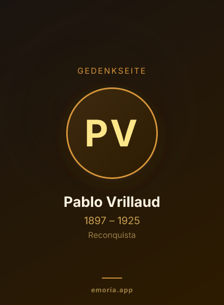 Gedenkportrait von Pablo Vrillaud
