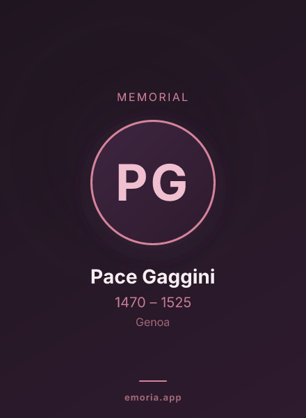 Memorial portrait of Pace Gaggini