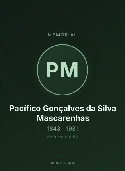 Memorial portrait of Pacífico Gonçalves da Silva Mascarenhas