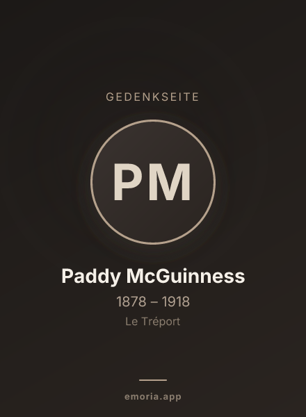 Gedenkportrait von Paddy McGuinness