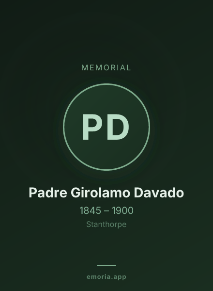Memorial portrait of Padre Girolamo Davado