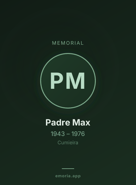 Memorial portrait of Padre Max