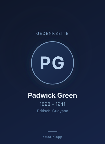 Gedenkportrait von Padwick Green