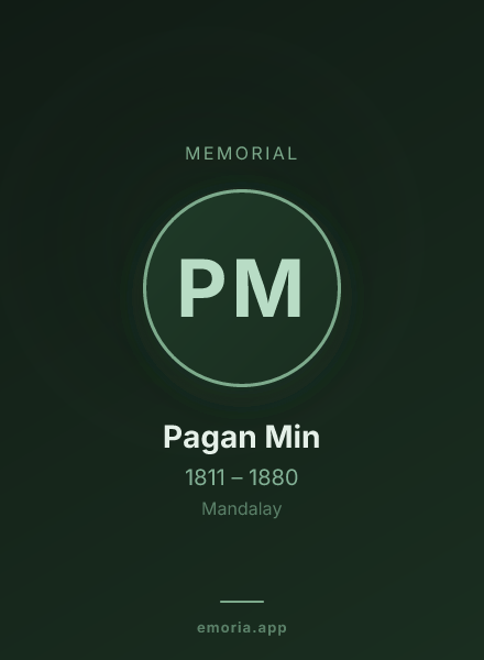 Memorial portrait of Pagan Min