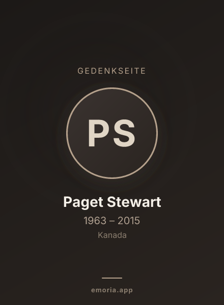 Gedenkportrait von Paget Stewart