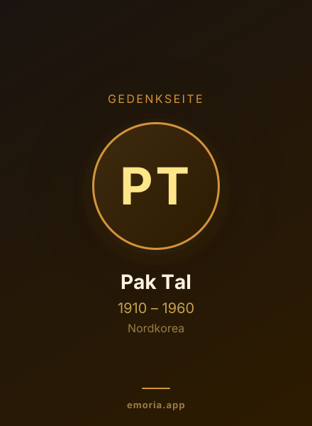 Gedenkportrait von Pak Tal