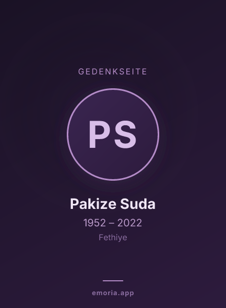 Gedenkportrait von Pakize Suda