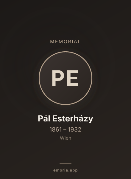 Memorial portrait of Pál Esterházy
