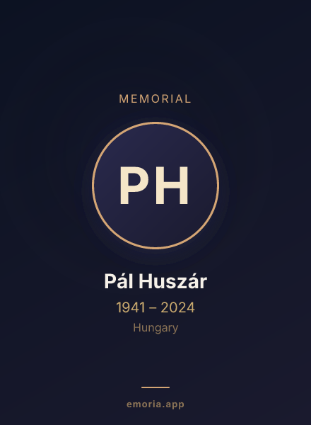 Memorial portrait of Pál Huszár