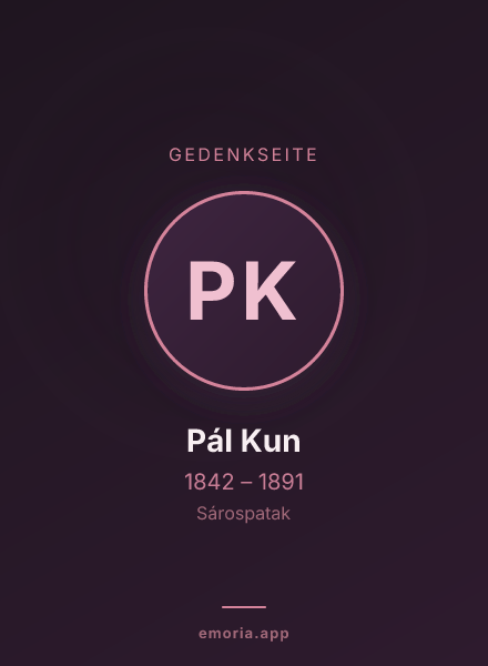 Gedenkportrait von Pál Kun