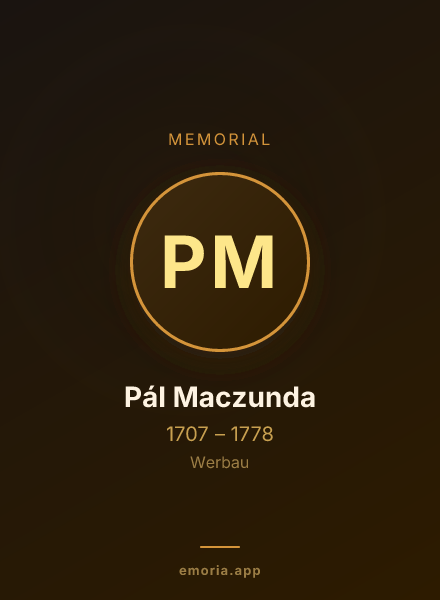Memorial portrait of Pál Maczunda