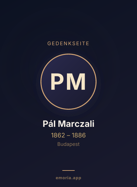 Gedenkportrait von Pál Marczali