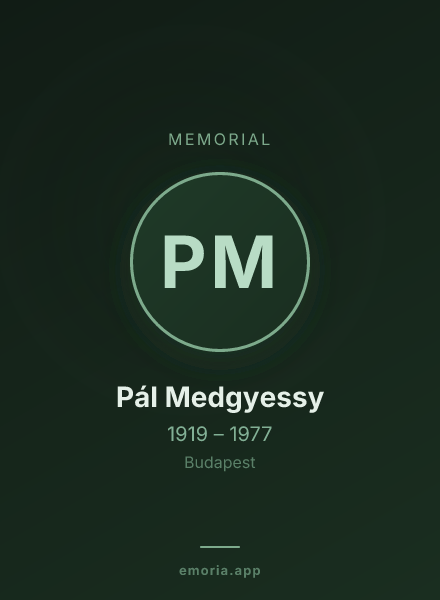 Memorial portrait of Pál Medgyessy