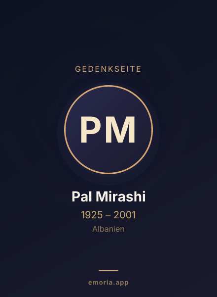 Gedenkportrait von Pal Mirashi