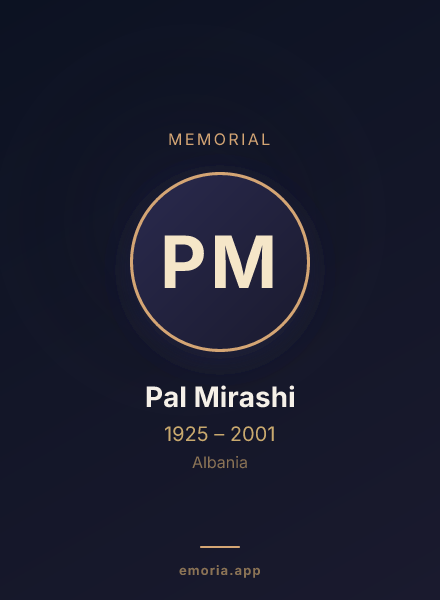 Memorial portrait of Pal Mirashi