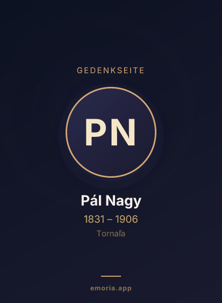 Gedenkportrait von Pál Nagy
