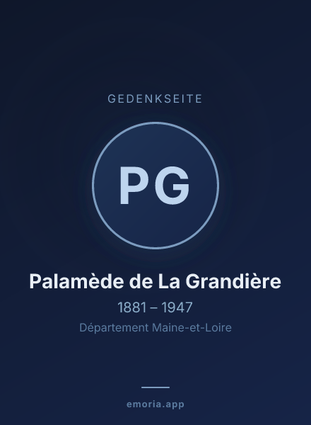 Gedenkportrait von Palamède de La Grandière