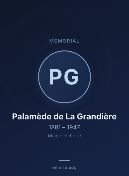 Memorial portrait of Palamède de La Grandière