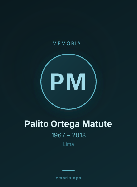 Memorial portrait of Palito Ortega Matute